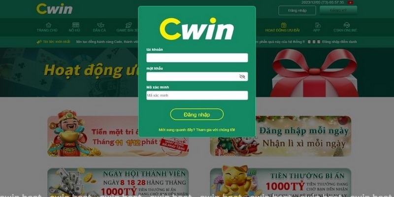 Những lưu ý khi đăng nhập nhà cái Cwin